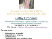 Conférence Cathy Eygonnet demain Bonifacio.