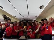 photos champions monde espagnols arrivés Madrid
