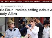 Carla Bruni-Sarkozy tournage avec Woody Allen
