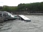 Chute d’un dans Seine Paris Vidéo