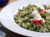 Salade quinoa, radis herbes fraîches