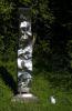 Colonne vrillée sculpture totem inox