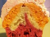 cupcakes marbrés framboise, amandes orange, glaçage cream cheese vanille-cranberry (pour concours Cuisine Plume)
