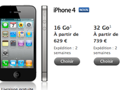 Expédition l’Iphone l’Apple Store semaines