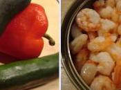 Cake poivrons courgettes crevettes