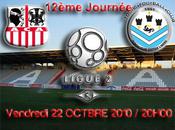 Foot Ajaccio Tours pour compte 12ème journée soir