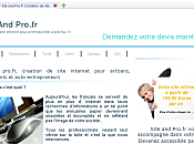 Présentation Site Pro.fr, création site vitrine pour professionnel
