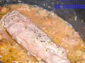 Filet mignon porc lardons châtaignes
