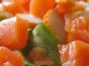 Salade saumon fumé surimi