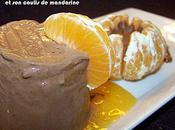 Panna cotta chocolat-gingembre coulis mandarine