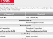 iOSFonts, outil pour développeurs iPhone iPad