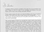 Kaczynski avoir félicité dans courrier David Cameron