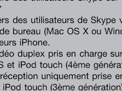 Skype apporte vidéo iPhone