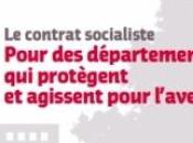 Cantonales 2011 contrat socialiste pour départements protègent agissent l’avenir