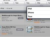 L’App Store complété filtres recherche iPad
