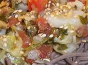 Salade dorade marinée soba vent fraîcheur japonisant…