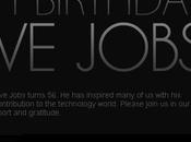 HappyBirthdaySteveJobs, site pour l’anniversaire Steve Jobs