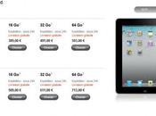 Apple rembourse 100€ iPad achetés partir février.