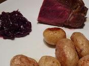 Côte boeuf four, pommes terre grenaille compotée d'oignons