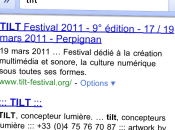 L’easter Google dans Safari Mobile.