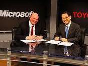 Microsoft Toyota signe partenariat pour véhicules hybrides