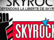 Jeunes Socialistes manifestent leur soutien employés auditeurs Skyrock.