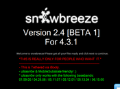 Jailbreak 4.3.1 avec Sn0wbreeze 2.4b1 (tethered)
