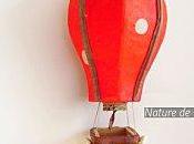 somptueuses montgolfières décoratives carton recyclé