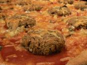 Meatless Meatball Pizza
