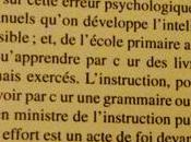 “L’instruction, pour lui, c’est réciter et...