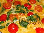 Omelette tomate roquette