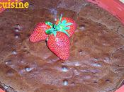 Moelleux irrésistible chocolat fraises