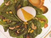 Salade jeunes pousses d’épinard champignons shiitake
