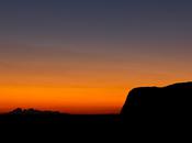 Silhouette Uluru Kata Tjuta National Park