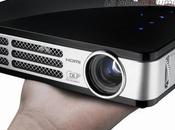 Vidéoprojecteur poche compatible Vivitek Qumi, dans creux main
