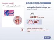 Cartes iTunes iPod Nano promotion chez Carrefour