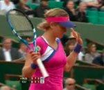 incroyable coup chance joueuse tennis Clijsters