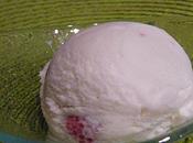 Glace fromage blanc framboises