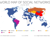 Carte mondiale réseaux sociaux