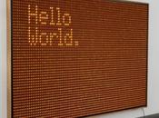 Hello World 5000 interrupteurs lumineux pour écrire