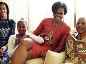 Michelle Obama rencontre Nelson Mandela