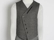 Alexander mcqueen wool/cashmere chevron waistcoat