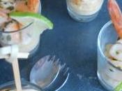 Purée pois chiches, crevettes sauce thaïe