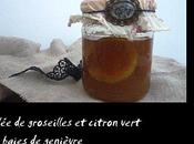 Gelée groseilles citron vert baies genièvre