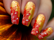 Nail fleurs soleil