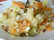Salade chou blanc carottes raisins