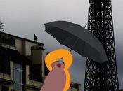 parisienne sous pluie