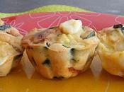 Muffins courgettes, chorizo mozzarella