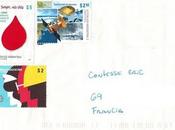Satellite, sang travail décent timbres argentins