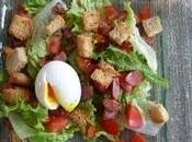 Salade composée oeuf mollet